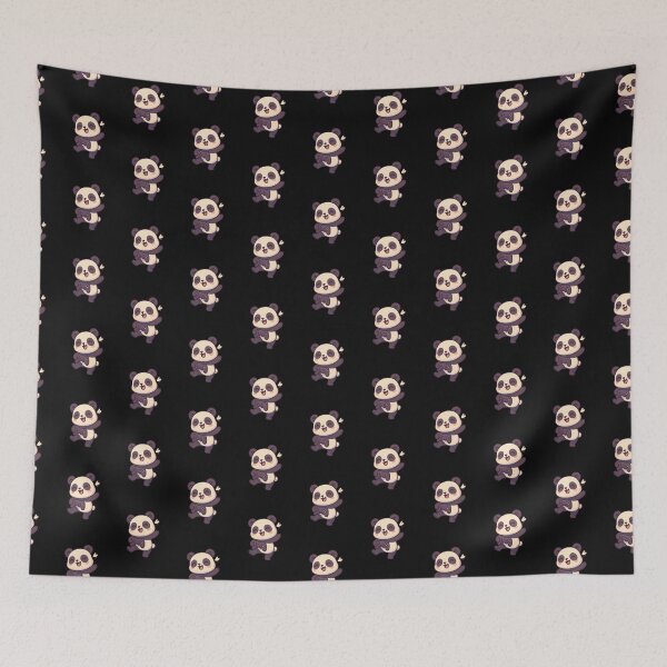 Item preview, Victory Dance Panda – Funny Chibi Gamer in Colorful Gaming Room designed and sold by ColorSplash123.