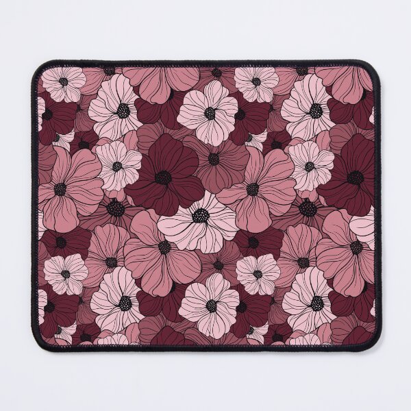Item preview, Moody Maroon and Pink Floral Bloom Pattern designed and sold by Alice-AJ.