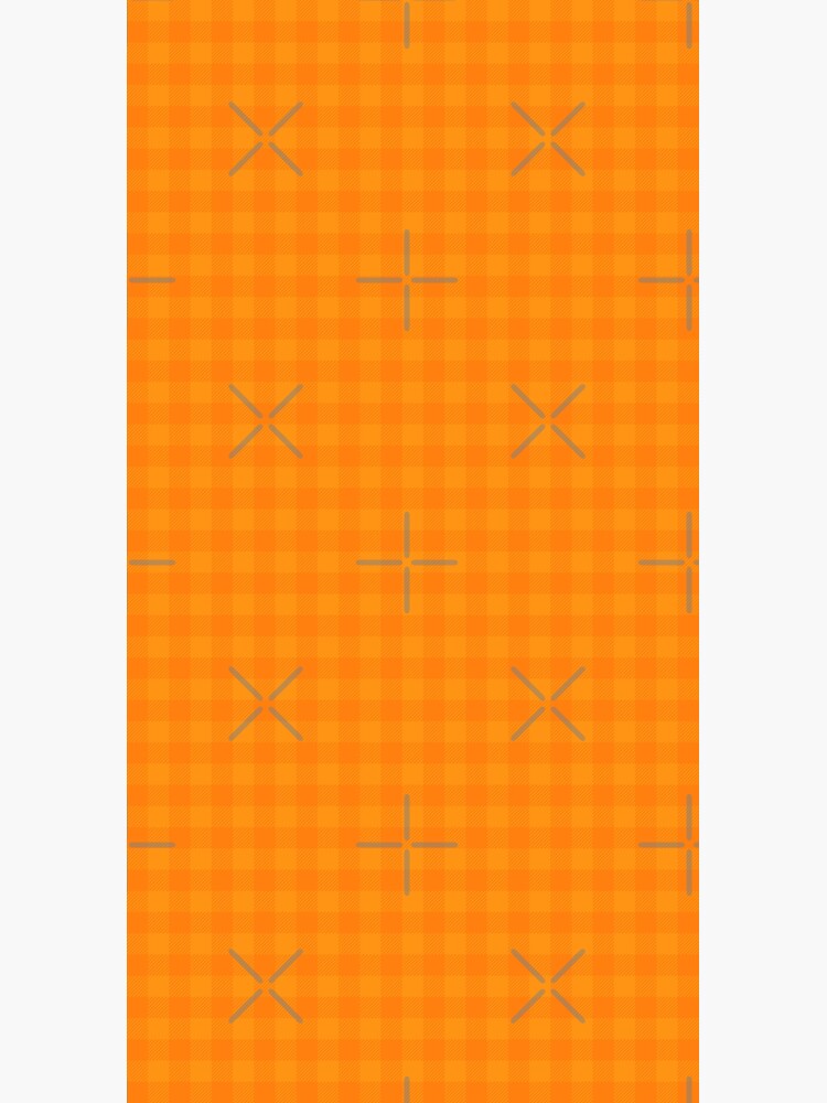 Thumbnail 3 of 3, Duffle Bag, Orangey Yellowish Buffalo Plaid designed and sold by K9ish.