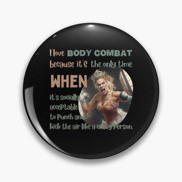 Item preview,  "Funny Body Combat Quote – Punch and Kick the Air Like a Crazy Person" designed and sold by Cute-Jory-Store.