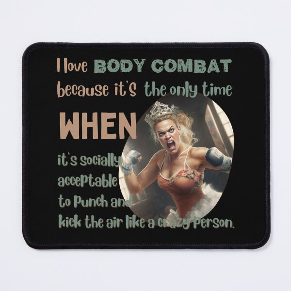 Item preview,  "Funny Body Combat Quote – Punch and Kick the Air Like a Crazy Person" designed and sold by Cute-Jory-Store.