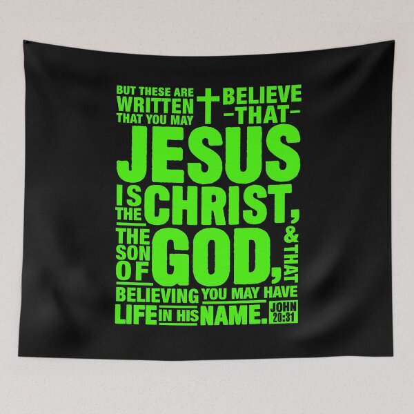 Item preview, John 20:31 Jesus Is The Christ The Son Of God designed and sold by plushism.