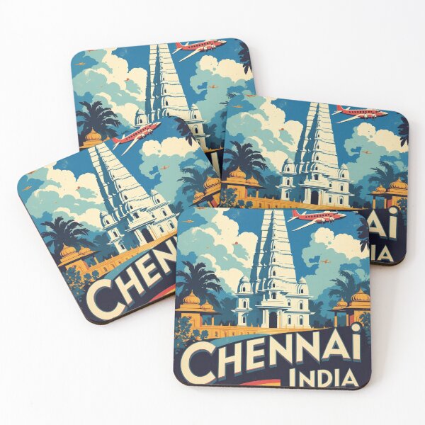 Item preview, Chennai India Vintage Travel Tourism  designed and sold by TravelersGems.