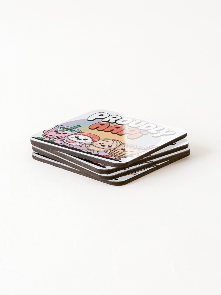 Thumbnail 4 of 5, Coasters (Set of 4), aapi month designed and sold by natzeroART.