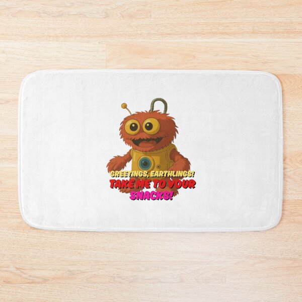 Item preview, Fuzzy Alien Robot – Cute Space Monster with Big Eyes designed and sold by Artitude Studio.