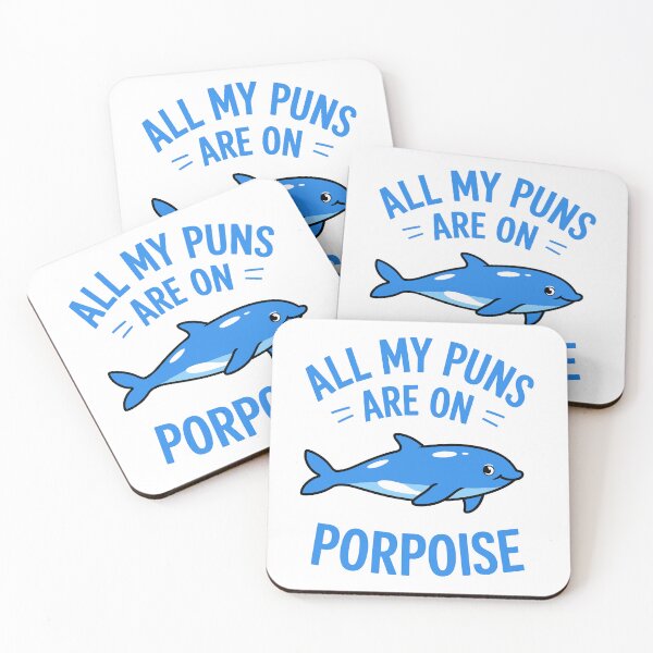 Item preview, All My Puns Are On Porpoise designed and sold by Traveldrawings.