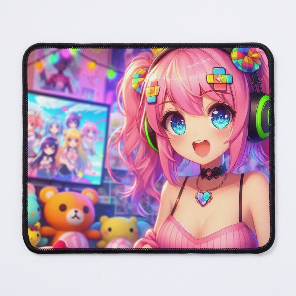 Item preview, Pink-Haired Gamer Girl designed and sold by CailaStyle.
