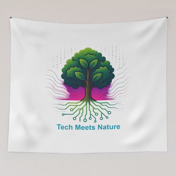 Item preview, Tech Meets Nature – Futuristic Green Fusion designed and sold by IQTribe.