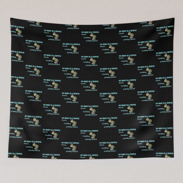 Item preview, My body is a temple designed and sold by Whytewold Farm Stuff.