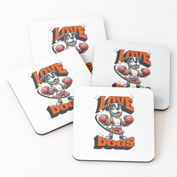 Item preview, Love boxer dogs designed and sold by BritishDelights.
