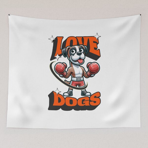 Item preview, Love boxer dogs designed and sold by BigfeetLittlepaws.
