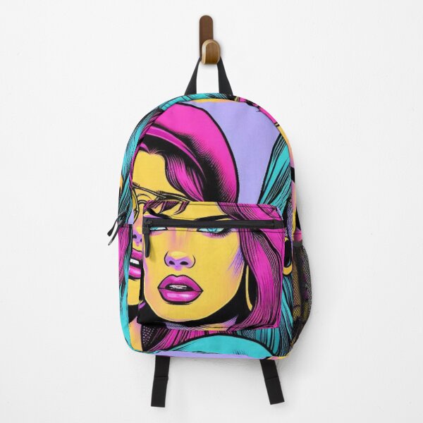 Item preview, Pop Art Women’s Hairstyles – AI Comic-Style Design with Spotlight Colors for Bold Clothing and Accessories designed and sold by knalpot-design.