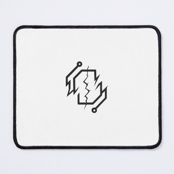Item preview, Minimalist grunge logo "BROKEN CIRCUIT" – broken circuit & glitch effect | Black and white tech t-shirt design designed and sold by AlphaAutomation.