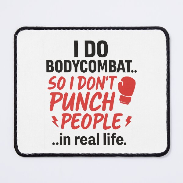 Item preview, "Funny BodyCombat Quote – Punch and Kick the Air Like a Pro" designed and sold by Cute-Jory-Store.
