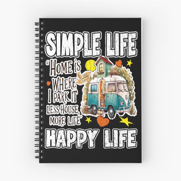 Item preview, SIMPLE LIFE HAPPY LIFE camper van adventure off-grid living off-grid vibes happiness freedom  designed and sold by Jt41.