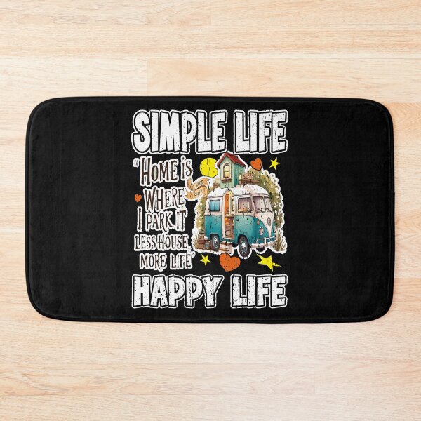 Item preview, SIMPLE LIFE HAPPY LIFE camper van adventure off-grid living off-grid vibes happiness freedom  designed and sold by Jt41.