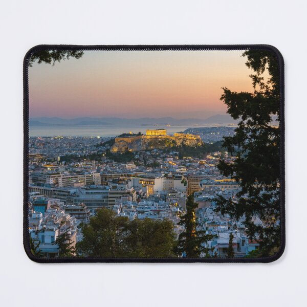 Item preview, View of Athens City Center and the Acropolis designed and sold by WorldScenery.