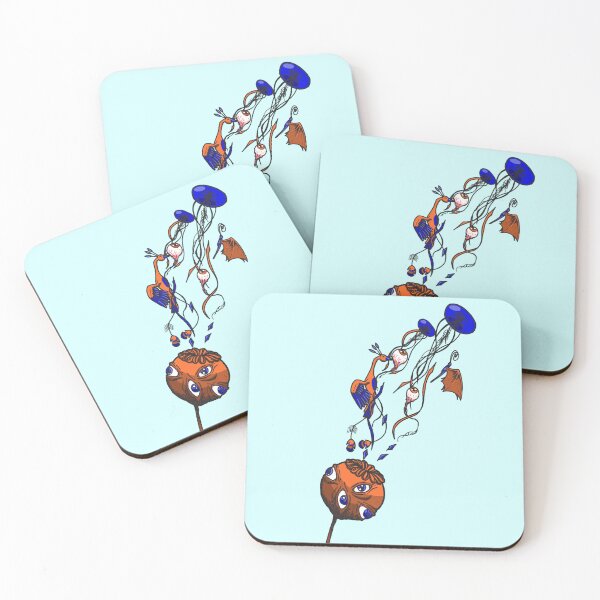 Item preview, Poppy Flower Orange/Blue designed and sold by Krikk3.