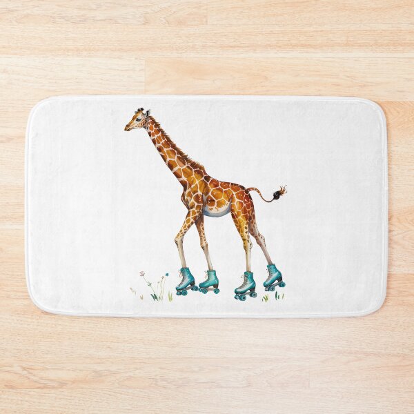 Item preview, Rollerskating Giraffe designed and sold by Angry Swan Designs.