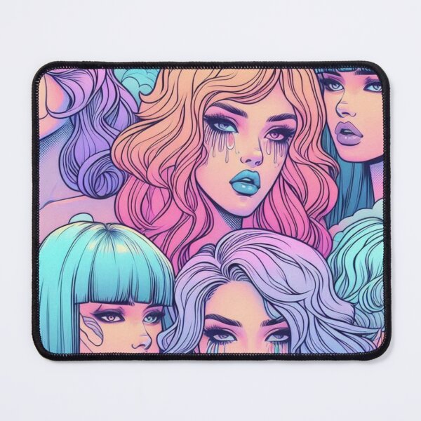 Item preview, Pop Art Women’s Hairstyles #1– AI Comic-Style Design with Spotlight Colors for Bold Clothing and Accessories designed and sold by knalpot-design.