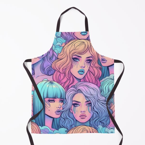 Item preview, Pop Art Women’s Hairstyles #1– AI Comic-Style Design with Spotlight Colors for Bold Clothing and Accessories designed and sold by knalpot-design.