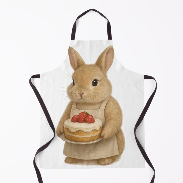 Item preview, Sweet Bunny Baker with Strawberry Cake designed and sold by cottoncode.
