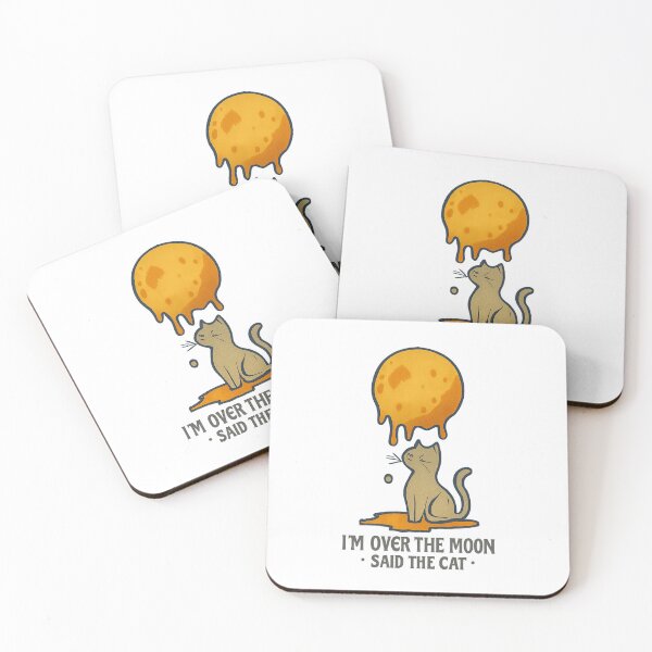 Item preview, Over the Moon - Funny Cat Quote Design designed and sold by NeoFineFrame.