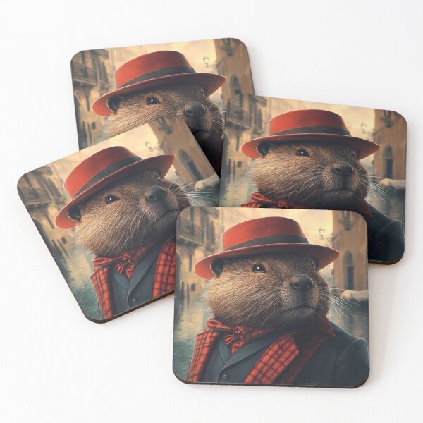 Item preview, “Morning of a Mafia Beaver: A Surreal Routine in Almodóvar’s Style” designed and sold by Jameswoodly.