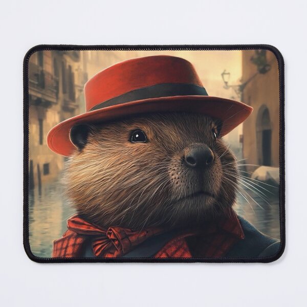 Item preview, “Morning of a Mafia Beaver: A Surreal Routine in Almodóvar’s Style” designed and sold by Jameswoodly.