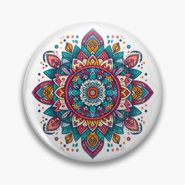 Item preview, boho mandala colored floral sticker,Bohemian,Bloom Boom,Spring,floral designed and sold by Expressions-Sel.