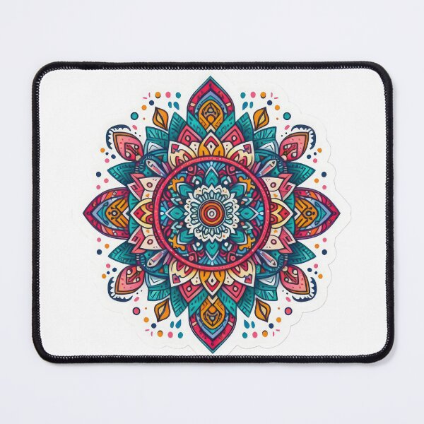 Item preview, boho mandala colored floral sticker,Bohemian,Bloom Boom,Spring,floral designed and sold by Expressions-Sel.