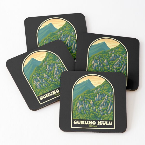 Item preview, Gunung Mulu National Park Borneo Retro Design designed and sold by JackCurtis1991.