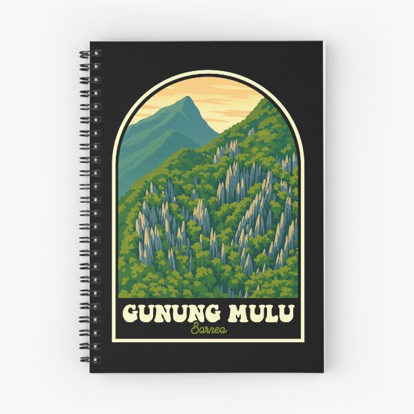 Item preview, Gunung Mulu National Park Borneo Retro Design designed and sold by JackCurtis1991.