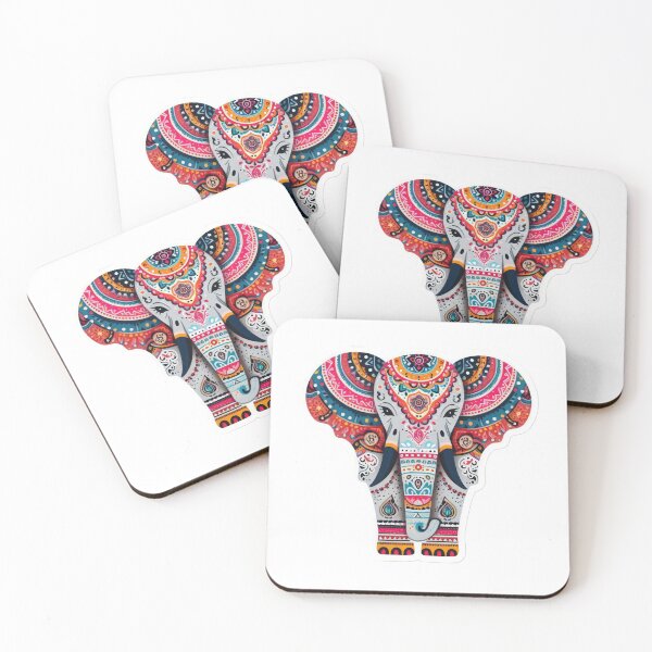 Artikelvorschau, Boho Elephant Colored Blumenaufkleber, Bohemian, Bloom Boom, Frühling, Blumen entworfen und verkauft von Expressions-Sel.