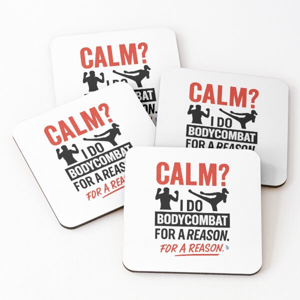 Item preview, "Calm? I Do BodyCombat for a Reason – Funny Workout Quote" designed and sold by Cute-Jory-Store.
