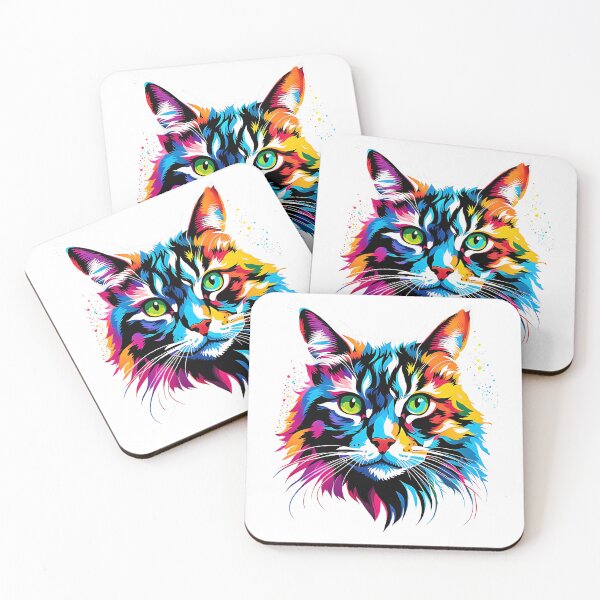 Item preview, colorful cat Rainbow Abstract  designed and sold by Best-Art-Design.