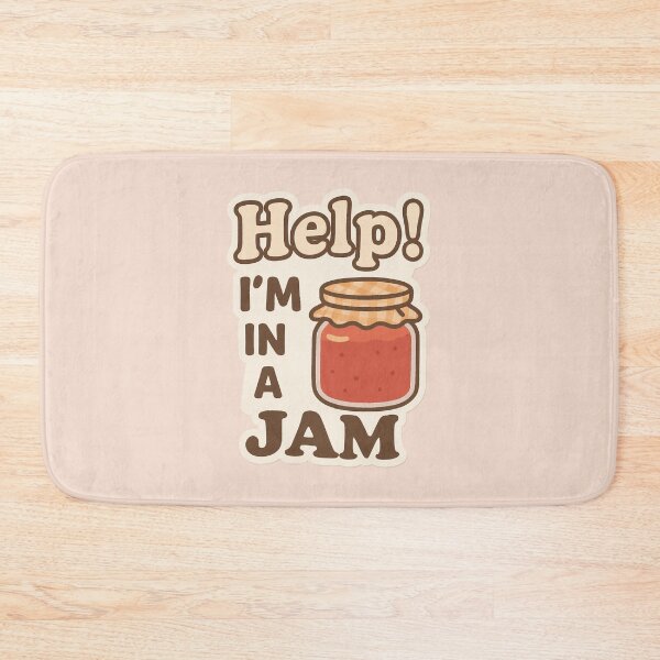 Item preview, Help! I’m in a Jam – Cute Jar Pun Design, Funny Sticker Style, Playful Food Humor designed and sold by Obito-Designs.