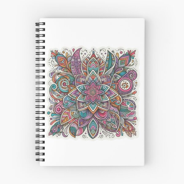 Item preview, boho mandala colored floral sticker,Bohemian,Bloom Boom,Spring,floral designed and sold by Expressions-Sel.
