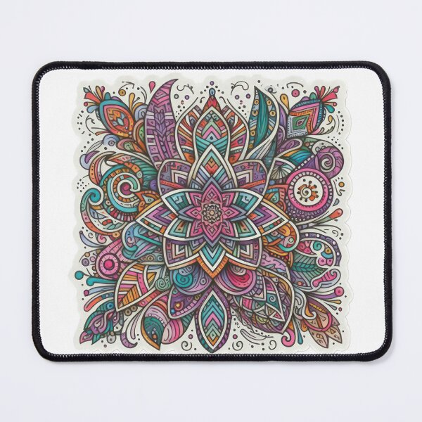 Item preview, boho mandala colored floral sticker,Bohemian,Bloom Boom,Spring,floral designed and sold by Expressions-Sel.