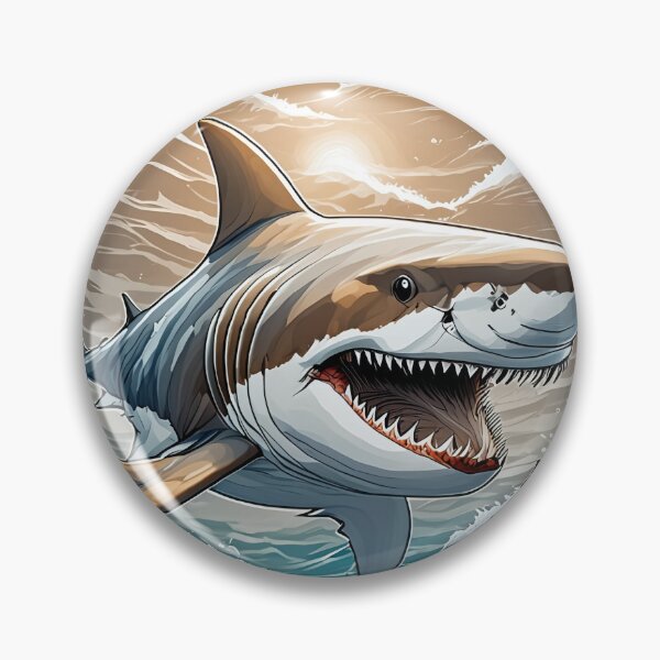 Item preview, Shark Ocean Splash designed and sold by BeachBreezyVA.