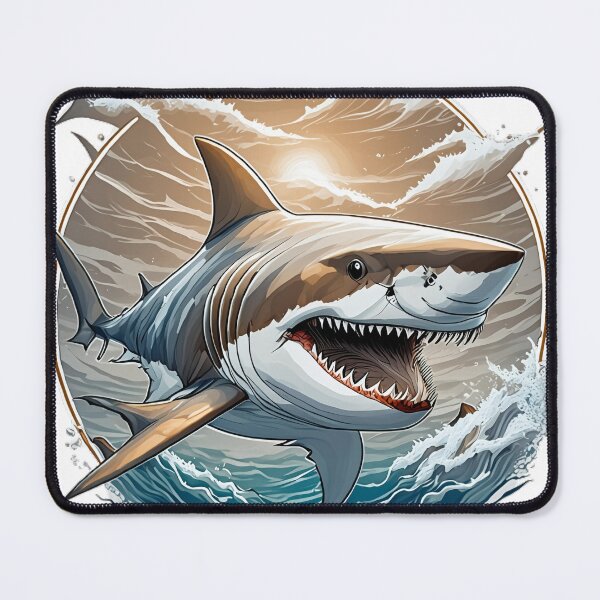 Item preview, Shark Ocean Splash designed and sold by BeachBreezyVA.