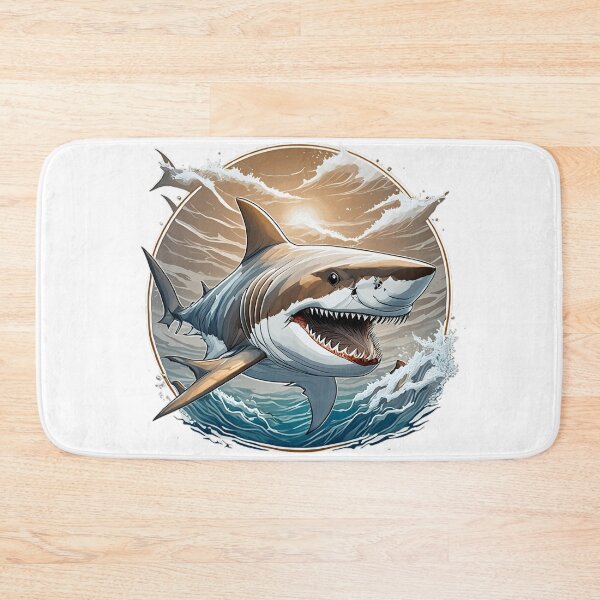 Item preview, Shark Ocean Splash designed and sold by BeachBreezyVA.