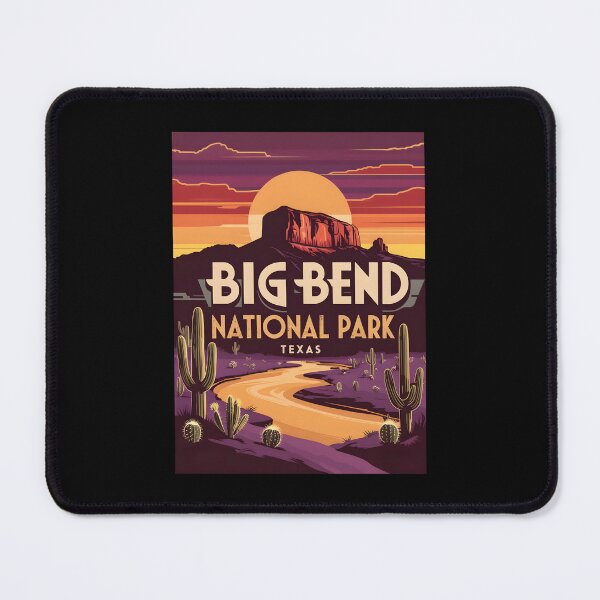 Item preview, A Vintage Illustration of Big Bend National Park - Texas - US designed and sold by GoodOldVintage.