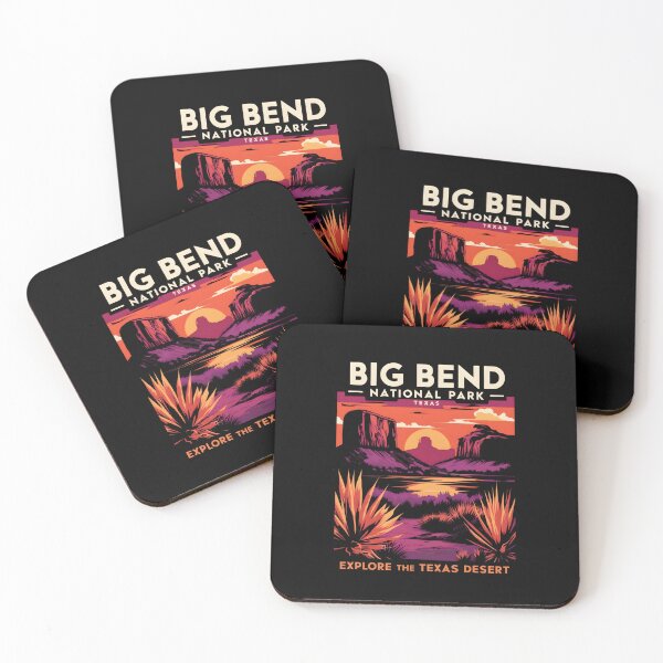 Item preview, A Vintage Illustration of Big Bend National Park - Texas - US designed and sold by GoodOldVintage.