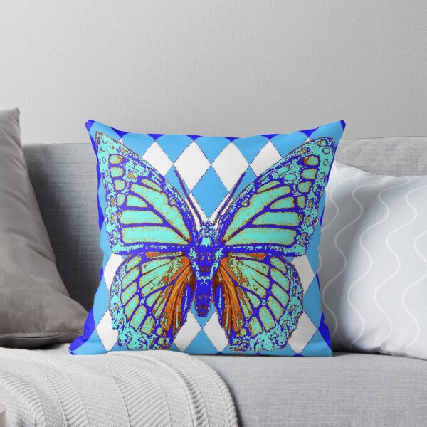 Aperçu de l'œuvre MOTIF DE BUTTERFLY BLEU ABSTRACTED MONARCH créée et vendue par sharlesart.