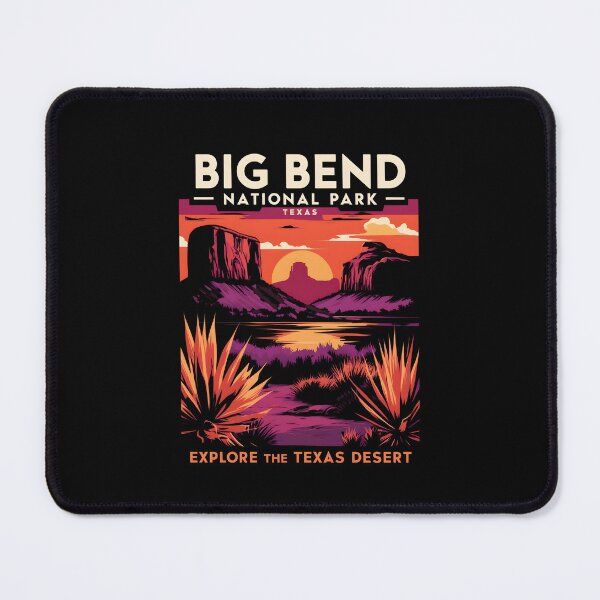 Item preview, A Vintage Illustration of Big Bend National Park - Texas - US designed and sold by GoodOldVintage.