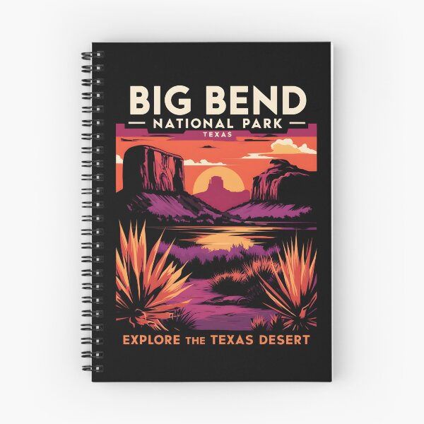 Item preview, A Vintage Illustration of Big Bend National Park - Texas - US designed and sold by GoodOldVintage.