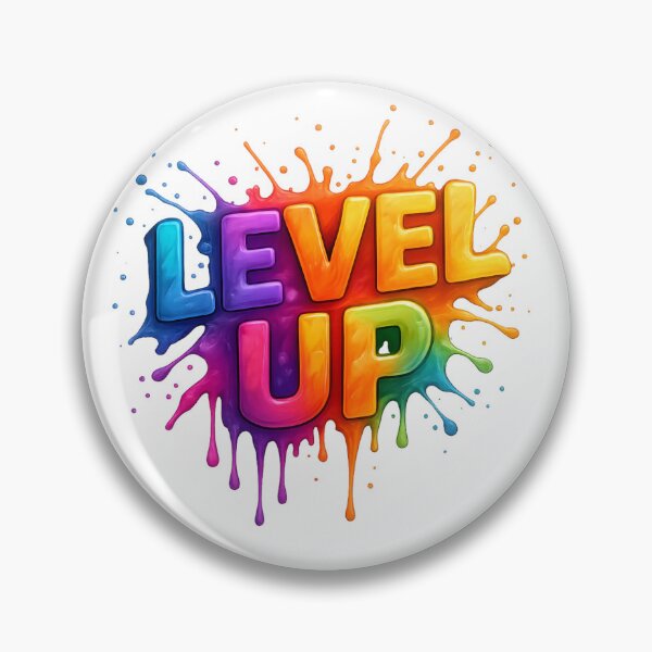 Item preview, LEVEL UP – Colorful splash design for gamers, artists & visionaries designed and sold by LevelUpDark.