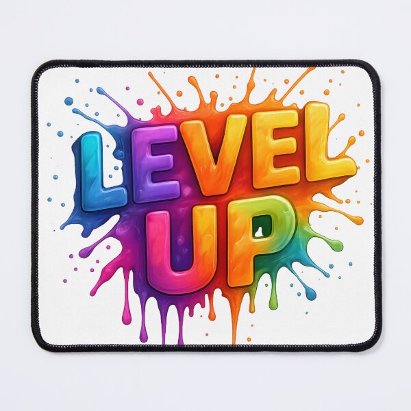 Item preview, LEVEL UP – Colorful splash design for gamers, artists & visionaries designed and sold by LevelUpDark.