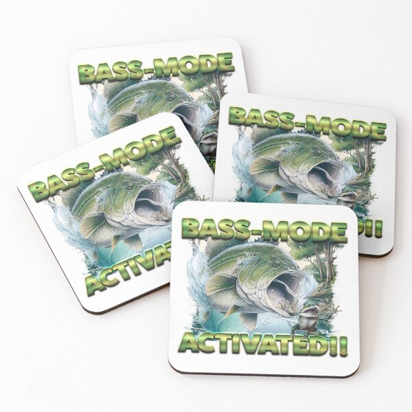 Item preview, Bass-Mode Activated!! – Epic Fishing Action Design designed and sold by AmaJoy Designs .